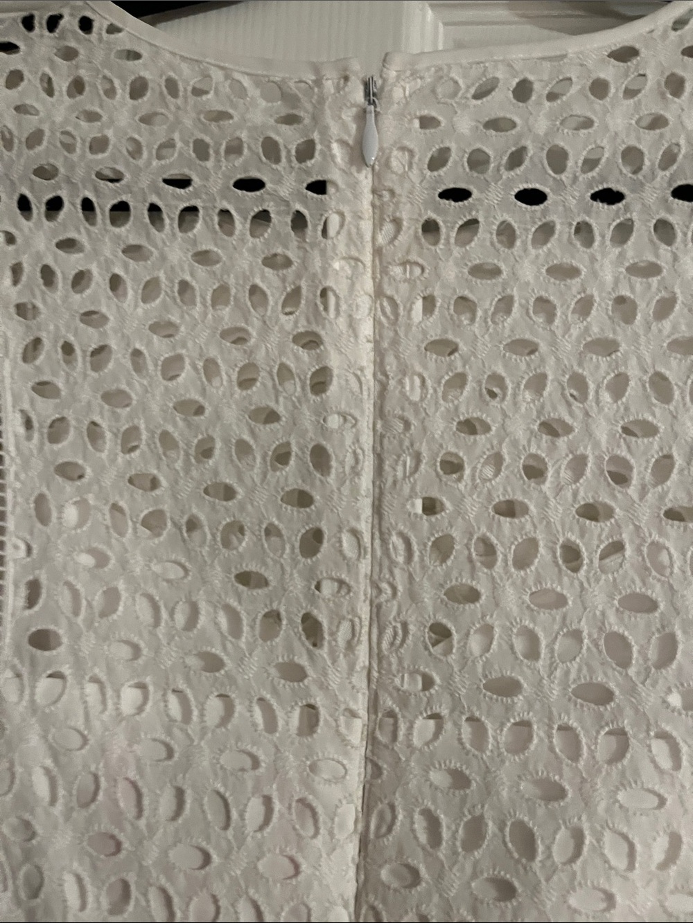 Lilly Pulitzer White Eyelet Bodice Pink Seersucker Skirt women’s Dress. - Picture 6 of 10